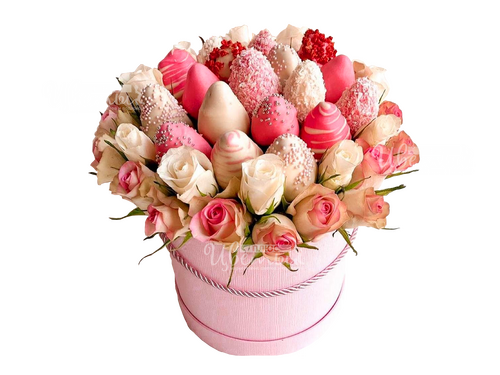 Букеты с клубникой в шоколаде - доставка по России..